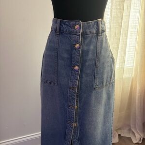 MICHAEL Michael Kors Blue Denim Pencil Skirt